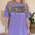 Class Of 2005 Shirt Leopard Senior Graduation Class Reunion Women's Comfort Colors T-Shirt Violet