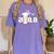 Class Of 2018 Baseball Senior Graduation Shirt Grad Women's Comfort Colors T-Shirt Violet