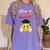 Class Of 2018 Graduation Grad For Her Tee Shirt Women's Comfort Colors T-Shirt Violet