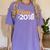 Class Of 2018 Graduation T Shirt Senior Boys Girls Men Women Women's Comfort Colors T-Shirt Violet