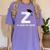 Class Of 2018 Last Name Letter Z Graduation Women's Comfort Colors T-Shirt Violet