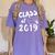 Class Of 2019 Graduation Shirt Women's Comfort Colors T-Shirt Violet