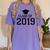 Class Of 2019 Shirt Graduation Gift Women's Comfort Colors T-Shirt Violet