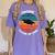 Class Of 2021 Done Senior Graduation Retro Sunset Women's Comfort Colors T-Shirt Violet