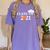 Class Of 2021 Graduation Him Her Basketball Pullover Women's Comfort Colors T-Shirt Violet
