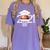 Class 2021 Graduation Senior Basketball Player Women's Comfort Colors T-Shirt Violet