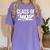 Class Of 2022 Graduation Senior Baseball Player Women's Comfort Colors T-Shirt Violet