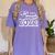 Class Of 2022 High School Senior College Senior Graduation Women's Comfort Colors T-Shirt Violet