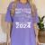 Class Of 2024 Finale Drama Theater Club Actor Graduation Women's Comfort Colors T-Shirt Violet
