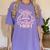 Class Of 2024 Senior Football Graduation Mom Women's Comfort Colors T-Shirt Violet