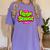 Class Of 2024 Senior Fresh Retro 90s TV Style Graduation Women's Comfort Colors T-Shirt Violet