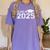 Class Of 2025 First Day Of School Kindergarten Graduation Women's Comfort Colors T-Shirt Violet