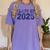Class Of 2025 Grow With Me Future Graduation Year Women's Comfort Colors T-Shirt Violet