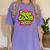 Class Of 2025 Senior Fresh 90s TV Style Retro Graduation Women's Comfort Colors T-Shirt Violet