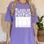 Class Of 2025 Sign My Shirt Senior 2025 Graduation Women's Comfort Colors T-Shirt Violet Class Of 2025 Sign My Shirt Senior 2025 Graduation Women's Comfort Colors T-Shirt Violet