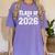 Class Of 2026 Grow With Me First Day Of School Graduation Raglan Baseball Tee Women's Comfort Colors T-Shirt Violet