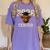Class Of 2026 Highland Cow Senior Graduation School Pride Women's Comfort Colors T-Shirt Violet