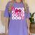 Class Of 2026 Senior Coquette Pink Bow Graduation Family Premium Tri-Blend Women's Comfort Colors T-Shirt Violet