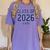 Class Of 2026 Senior Graduation High School College Grad Women's Comfort Colors T-Shirt Violet