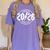 Class Of 2026 Twenty 26 Classic Rock Graduation Senior 2026 Women's Comfort Colors T-Shirt Violet