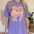 Class Of 2027 Graduation Varsity Orange On The Back Premium Tri-Blend Women's Comfort Colors T-Shirt Violet