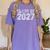 Class Of 2027 Grow With Me Future Graduation Year Women's Comfort Colors T-Shirt Violet