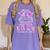 Class Of 2027 Senior Coquette Bow Messy Hair 26 Graduation Women's Comfort Colors T-Shirt Violet