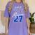 Class Of 2027 Senior 2027 Graduation Women's Comfort Colors T-Shirt Violet