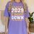 Class Of 2029 Count Down Fun First Day 8th Grade Graduation Women's Comfort Colors T-Shirt Violet