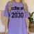 Class Of 2030 Shirt Graduation Women's Comfort Colors T-Shirt Violet