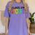 Class Of 2031 Pre-K -12th Grade Hand Prints Space Graduation Women's Comfort Colors T-Shirt Violet