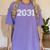 Class Of 2031 Shirts Graduation Him Her Senior 2031 Women's Comfort Colors T-Shirt Violet
