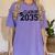 Class Of 2035 First Day Of School Graduation Women's Comfort Colors T-Shirt Violet