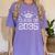 Class Of 2035 Grow With Me Graduation Back To School Women's Comfort Colors T-Shirt Violet