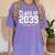 Class Of 2035 Grow With Me Graduation First Day Of School Women's Comfort Colors T-Shirt Violet