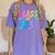 Class Of 2036 First Day Kindergarten Grow With Me Graduation Women's Comfort Colors T-Shirt Violet