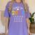 Class Of 2037 Grow With Me Checklist Graduation Women's Comfort Colors T-Shirt Violet