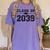 Class Of 2039 Grow With Me First Day Of School Graduation Women's Comfort Colors T-Shirt Violet