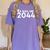 Class Of 2044 Graduate School Graduation Class Women's Comfort Colors T-Shirt Violet