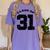 Class Of 31 Date High School Kindergarten Graduation Shirt Women's Comfort Colors T-Shirt Violet