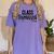 Class Dismissed Graduation End Of School Student Teacher Women's Comfort Colors T-Shirt Violet