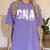 CNAs Graduation Shirt CNA Est 2019 Women's Comfort Colors T-Shirt Violet