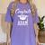 Congrats 2018 Adam College High School Graduation Women's Comfort Colors T-Shirt Violet