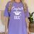 Congrats 2018 Eric College High School Graduation Women's Comfort Colors T-Shirt Violet