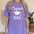Congrats Sara College High School Graduation Women's Comfort Colors T-Shirt Violet