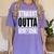 Cool Straight Outta Divinity School Graduation Shirt Women's Comfort Colors T-Shirt Violet