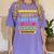 Cool Stylish Happy Last Day Of School Shirt Graduation Women's Comfort Colors T-Shirt Violet