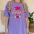 Coquette Pink Bow Senior 2026 2027 Graduation Women's Comfort Colors T-Shirt Violet