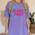 Coquette Pink Bow Senior 2027 Class Of Graduation Women's Comfort Colors T-Shirt Violet
