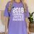 Criminal Justice Major Shirt 2018 Graduate Graduation E Women's Comfort Colors T-Shirt Violet